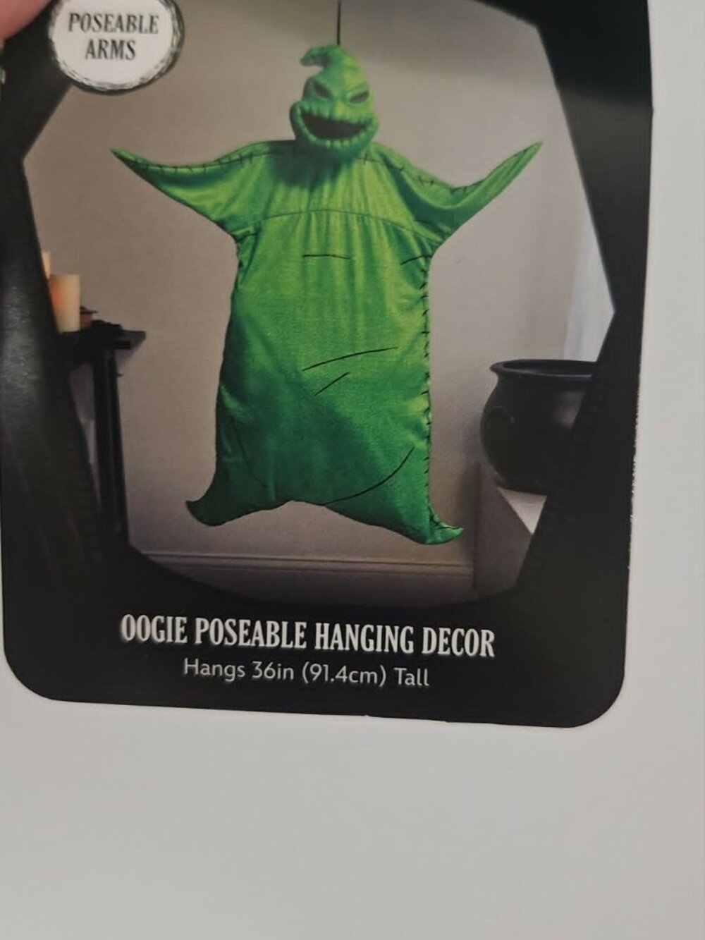 NWT Disney Nightmare Before Christmas Oogie Boogie Hanging Prop 36" Halloween - Picture 3 of 5